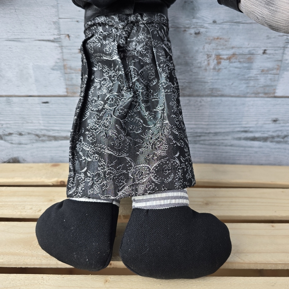 Creepy Gothic Style Rag Doll Plush Demonic Halloween 18" - Picture 8 of 9